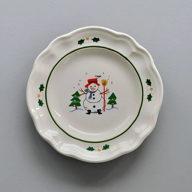 PFALTZGRAFF SNOW VILLAGE Bread Dessert Plate, HARD TO FIND Size
