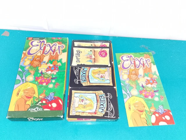Jeu De Cartes Élixir - Asmodée - Version Française - À Partir De 10 Ans, 3 Joueurs Et Plus - Occasion