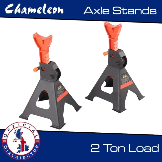 Axle Stand Car Jack Ratchet Heavy Duty Pair Of Stands