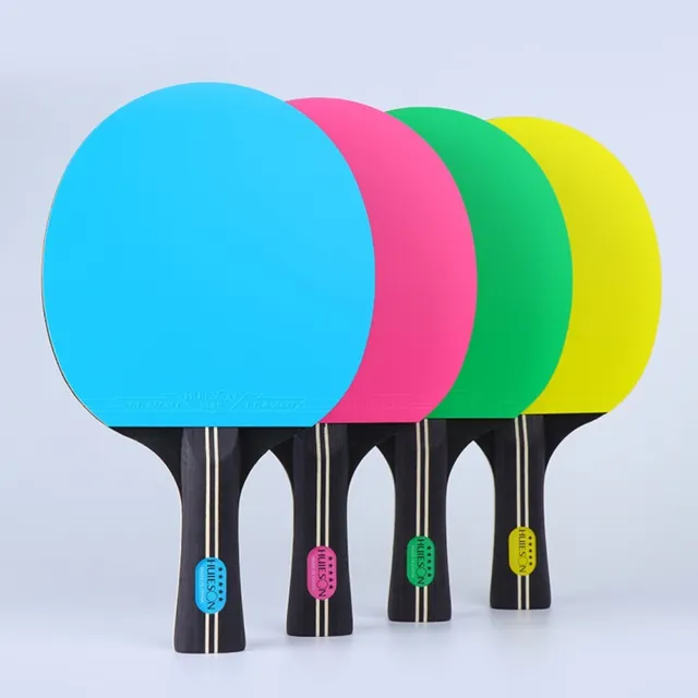 Batte à commande rotative ping-pong 7 plis bois raquette de tennis de table FL