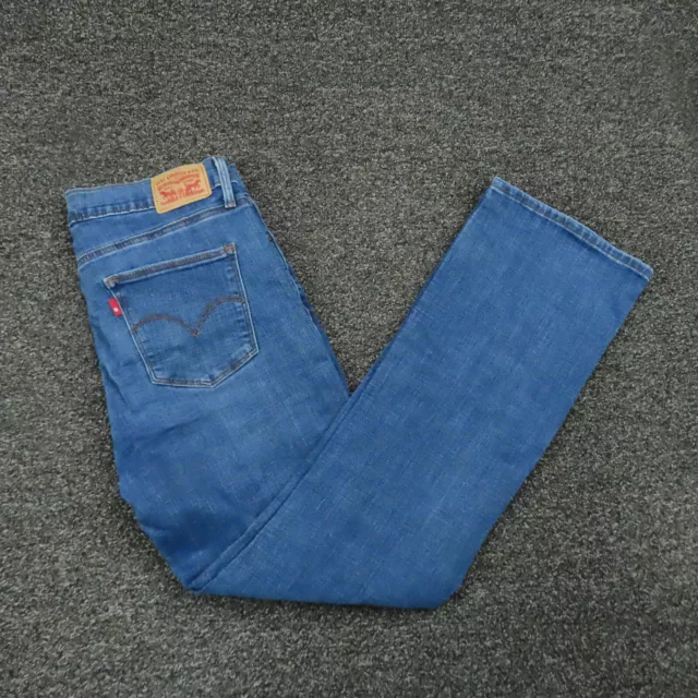 Levis Jeans Womens Size 30 Blue Slimming Boot Cut Stretch Denim Casual Ladies