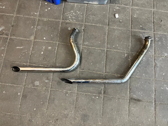 Harley Chopper Custom Shovelhead Bobber Fx FLh Shorty Drag Exhaust Pipes Harley Chopper Custom Shovelhead Bobber Fx FLh Shorty Drag Exhaust Pipes