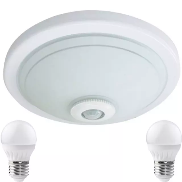 Lámpara de techo con sensor LED y luz con sensor detector de movimiento 2 x 5W