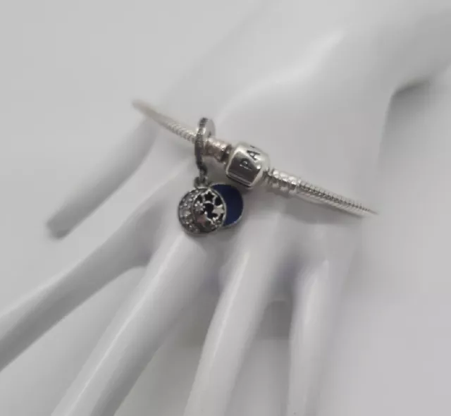 Sterling silver 925 PANDORA Galaxy Love You to the Moon and Back Charm Bracelet