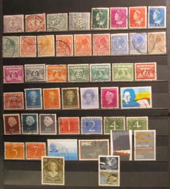 Niederlande. ca. 45 verschiedene Briefmarken, siehe Bild