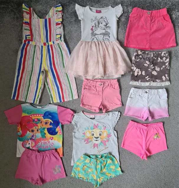 Girls Summer Clothes Bundle Age 2-3 Years - Shorts, Skirts, Pj's, Playsuit,Dress