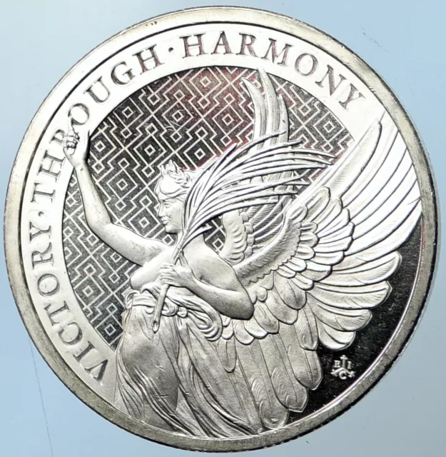 2021 SAINT HELENA United Kingdom ELIZABETH II Silver Pound Coin VICTORY i100686