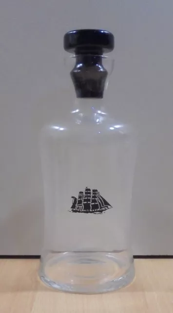 Cutty Sark Scots Whisky Advertisign Glass Bottle Empty