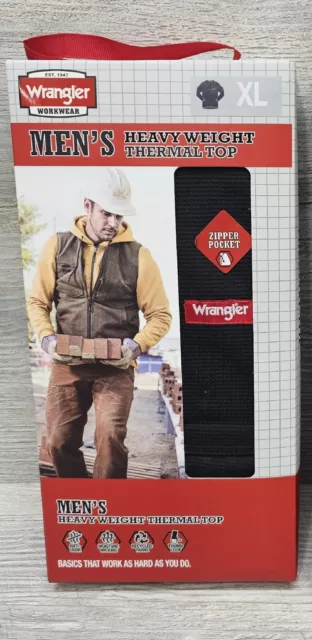 Wrangler Workwear Heavyweight Thermal Top Mens X-Large Undershirt Anti Order XL