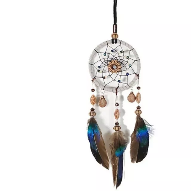 Dream Catcher Beaded Car Wall Hanging Bead Ornament Feathers Mini Home Decor