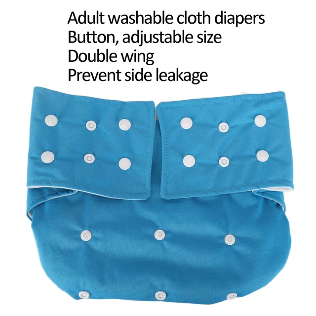 Pañal de tela transpirable suave para adultos cuidado de ancianos lavable reutilizable ajuste ECA