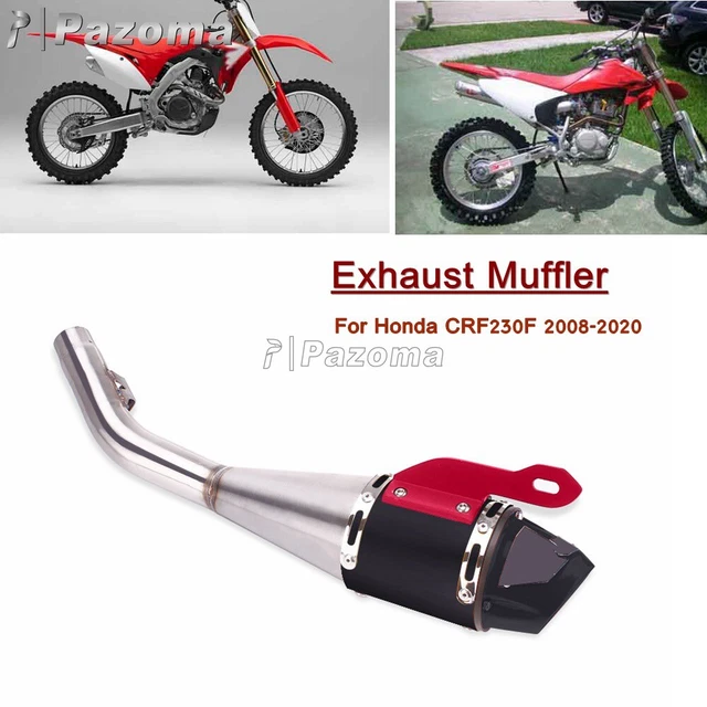Motorcycle Complete Exhaust Muffler System Slip On Pipe For Honda CFR230F 08-20