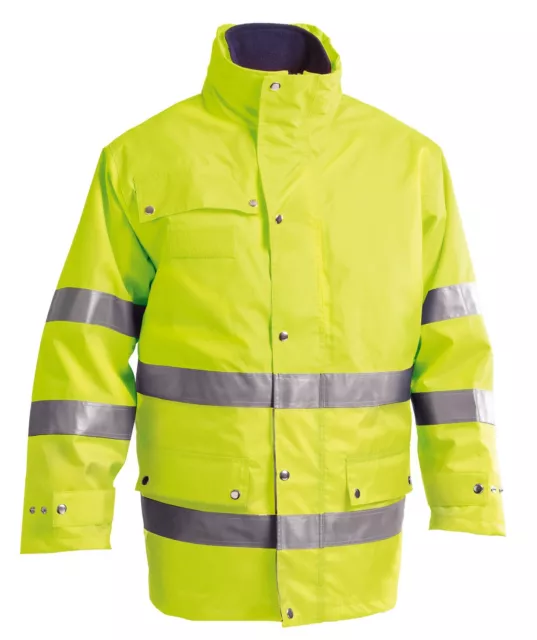 Giubbotto giaccone giacca uomo giubbino da lavoro alta visibilità fluorescente