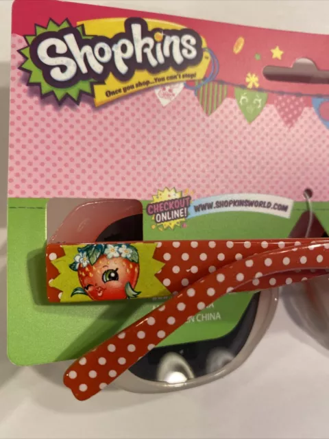 NEW Shopkins Kids Sunglasses 100% UV Protection Girl Childrens Strawberry Age 5+ 3