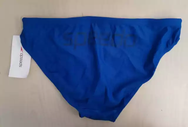 4490 Speedo Costume Uomo Slip Logo Grande Mare Nuoto Piscina Mutanda