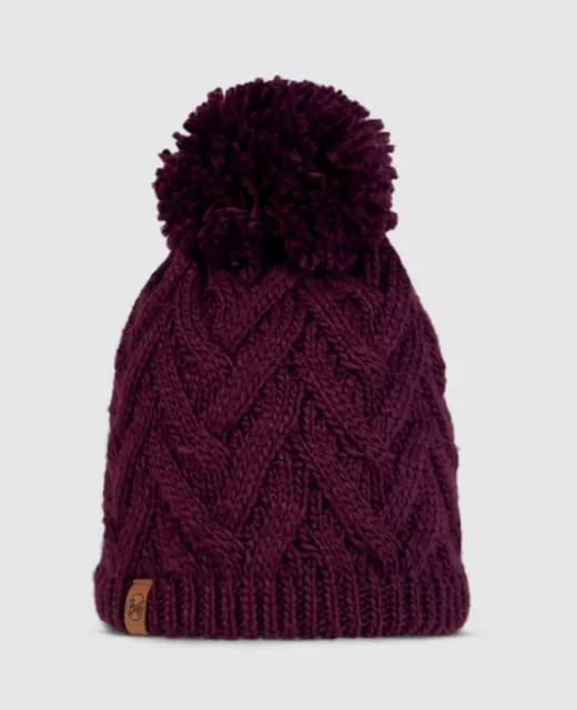 Buff - Caryn - Knitted & Polar Beanie Hat - Dahlia