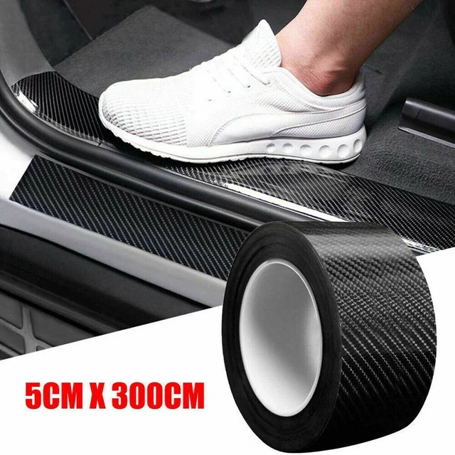Pratique Durable Voiture Autocollant Pare-Choc Carbone Fibre Porte Edge Protège