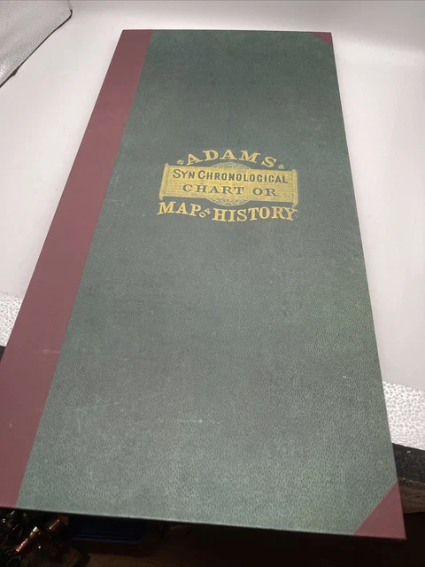 ADAMS SYN CHRONOLOGICAL Chart or Map of History 15 Edition 1871, 2019 ...