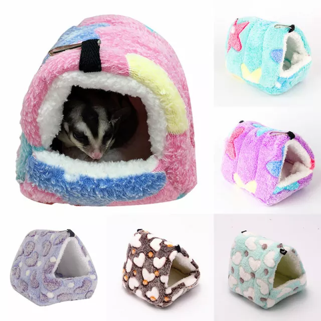 Rabbit Guinea Pig Cage Small Animal House Warm Nest Hamster Sleeping Bed Mat