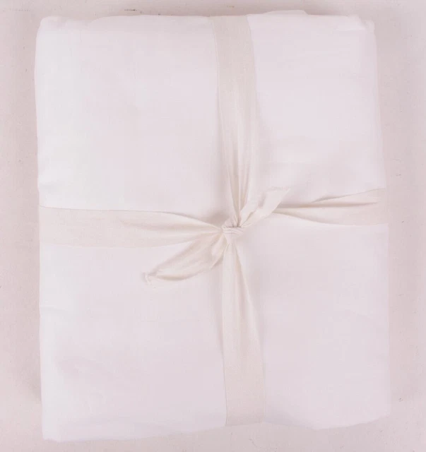 Funda edredón Pottery Barn Kids orgánica súper suave completa/reina f/q, blanca