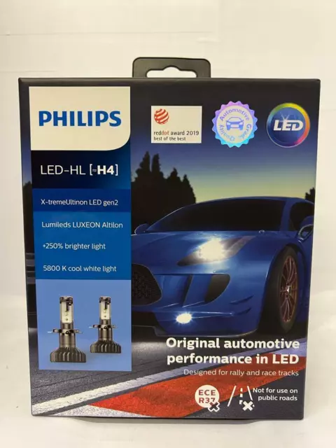 SALE! PHILIPS LED H4 X-tremeUltinon Gen2 Headlight Bulbs 11342XUWX2 #102  £111.50 - PicClick UK