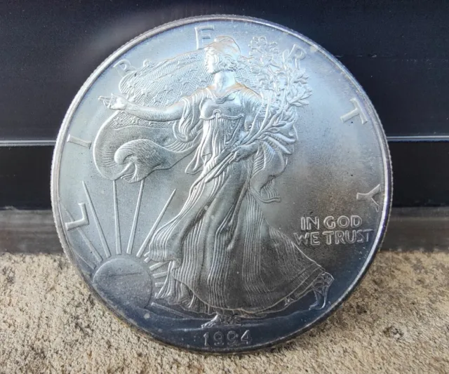 1994 Silver American Eagle Dollar 1 Oz .999 Fine Silver One Dollar    A1