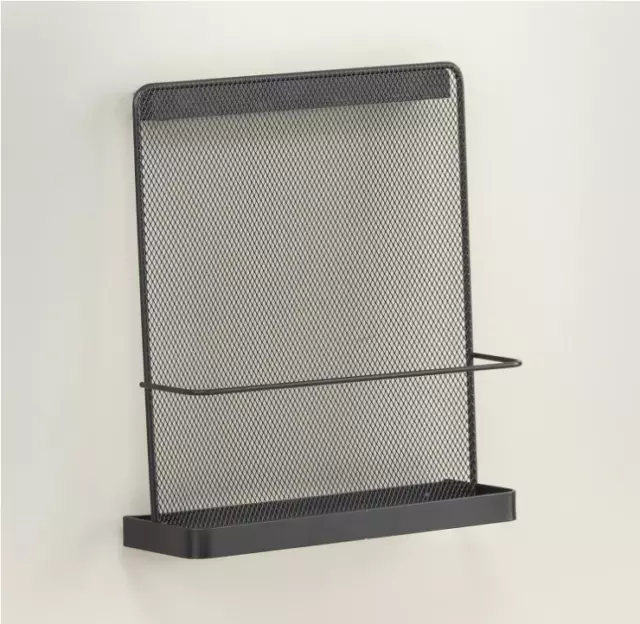 Safco Products Onyx Wall Mounted Organizer - Single Pocket, Black 5591BL (New)