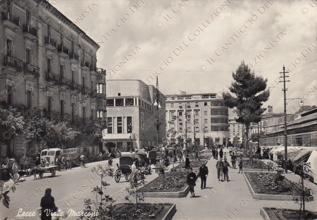 Lecce viale Marconi Negozio ALFONSO NAPOLITANO animata Cartolina