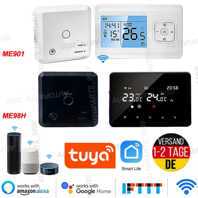 WiFi Smart Funk Thermostat Set 868MHz 100m Reichweite Raumthermostat Regler DE