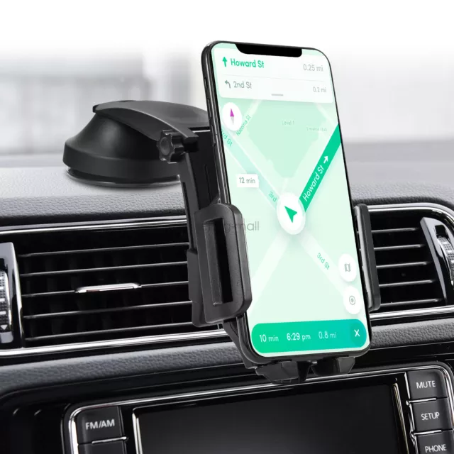 Upgraded Version Universal Adjustable Car Mount Cup Cradle Holder for Cell Phone