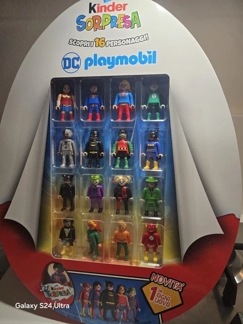 KINDER SORPRESA DC Playmobil Espositore 2025- Nuovo - Completo ...