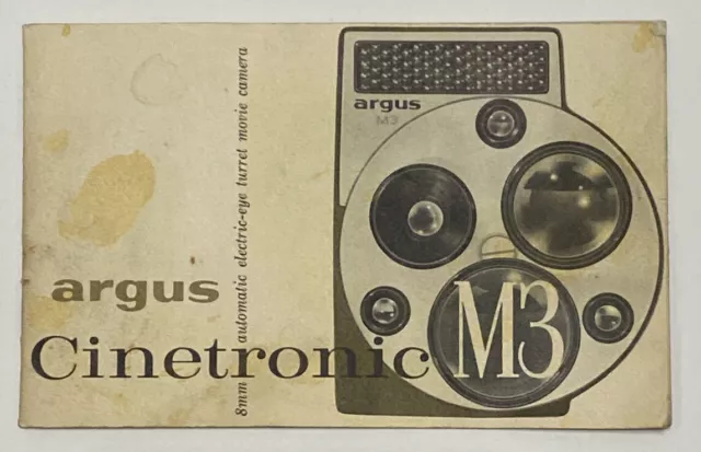 Argus Cinetronic M3 Manual, Vintage