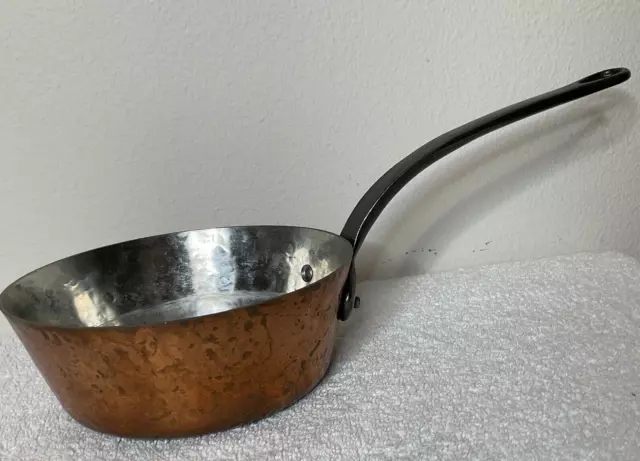 Baumalu France Hammered Copper Windsor Sauce Pan Vintage 7"