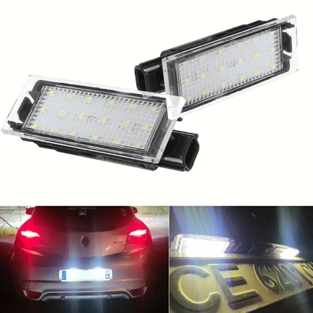 2x LED Licence Number Plate Light Canbus For Vauxhall Vivaro Movano NV Talento