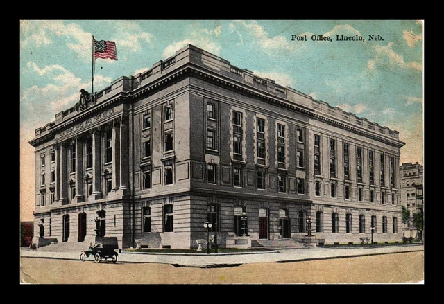 Dr Jim Stamps Us Postcard Post Office Lincoln Nebraska Exterior View
