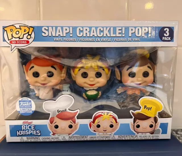 Funko Pop! Ad Icons 3 Pack Rice Krispies Snap! Crackle! Pop! Shop Exclusive