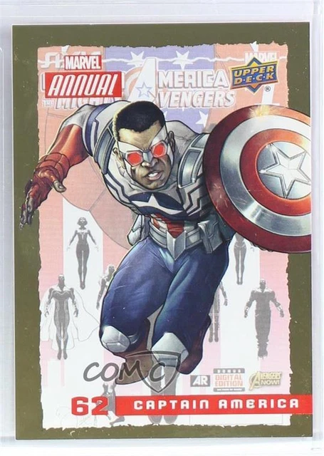 2016 Upper Deck Marvel Annual Gold Captain America #62 d8g