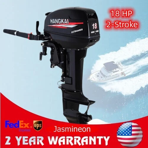 18 HP 2-Stroke Outboard Motor Heavy Duty Boat Engine Water Cooling CDI 246CC