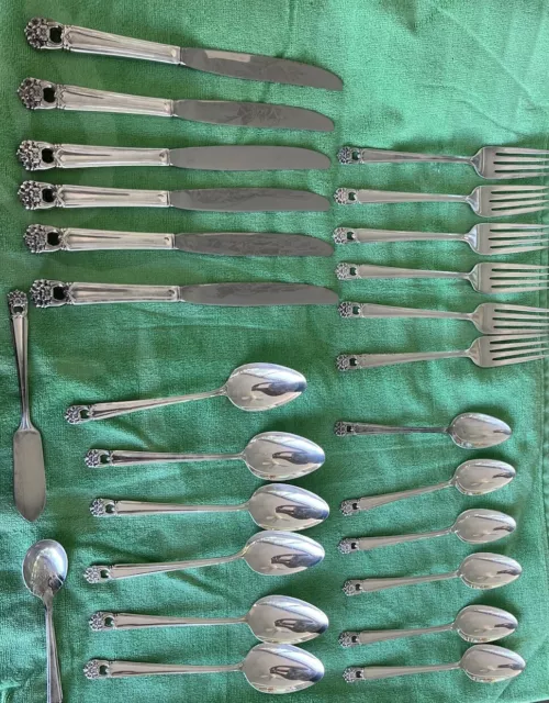 Rogers Bros. 1847 IS Flatware 26 Pieces Eternally Yours Set Of 6