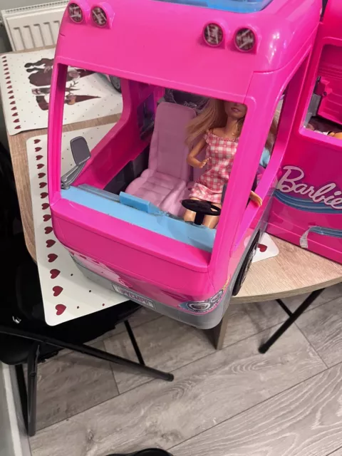 Barbie camper 2025 pool