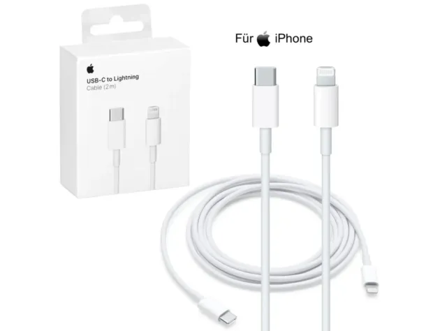 Original 2M Apple USB-C zu Lightning Ladekabel Kabel iPhone 11 12 13 14 Pro Max✅