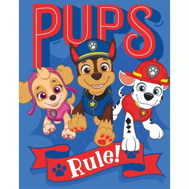 Paw Patrol Fleecedecke Kinder Warm Kuscheldecke Chase Marshall Skye 170 x 130cm