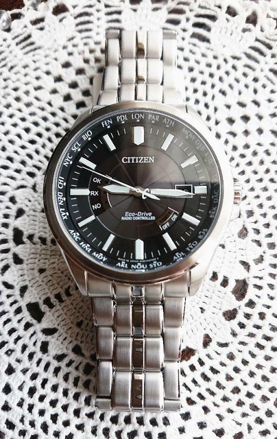 Montre Radio-Pilotée Pour Homme En Acier Inoxydable Avec Affichage De