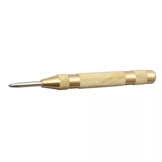 Golden Automatic Center Pin Punch Spring Loaded Marking Starting Holes Tool