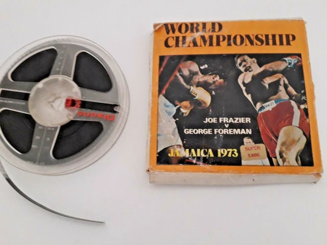 8Mm World Championship Joe Frazier V George Foreman Jamica 1973 Reel Boxed