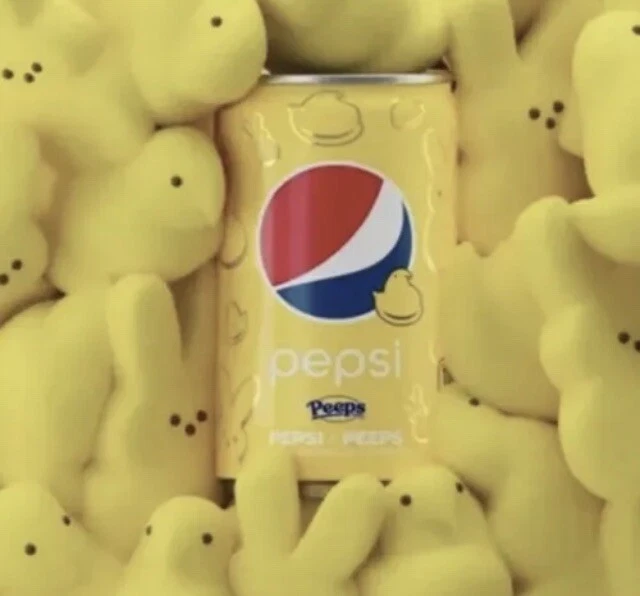 PEPSI PEEPS EASTER 2023 Limited Edition Peepsi Soda 7.5 Oz New Yellow