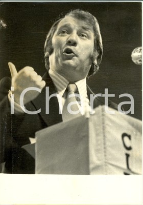 1973 PARIS Palais des Sports Gérard NICOUD meeting syndicat CID-UNATI *Foto AFP 