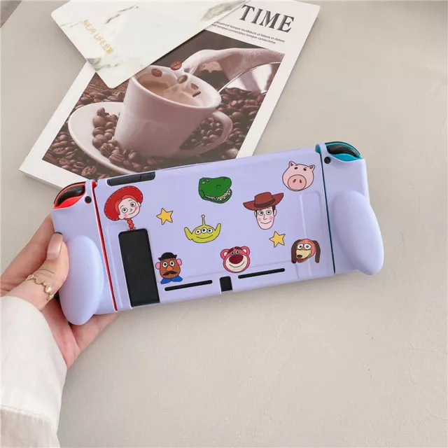 Cute Cartoon Stitch Toy Story case Cover skin For Nintendo Switch oled Tpu  shell