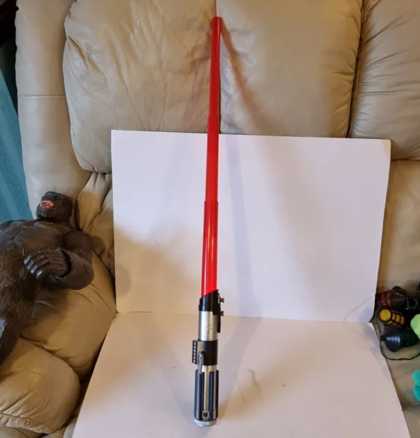 Star Wars Darth Vader Red Lightsaber Extendable Electronic Hasbro 2015 Sounds
