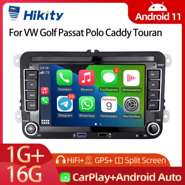 For VW Golf MK5 Polo Passat Jetta Android Apple Carplay Car Stereo Radio GPS USB